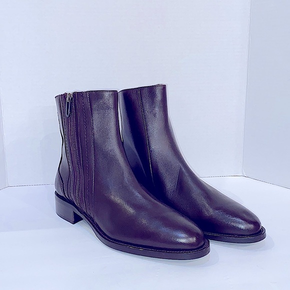 Aquatalia Brown Leather Ankle Boots Size 9 - Picture 2 of 7